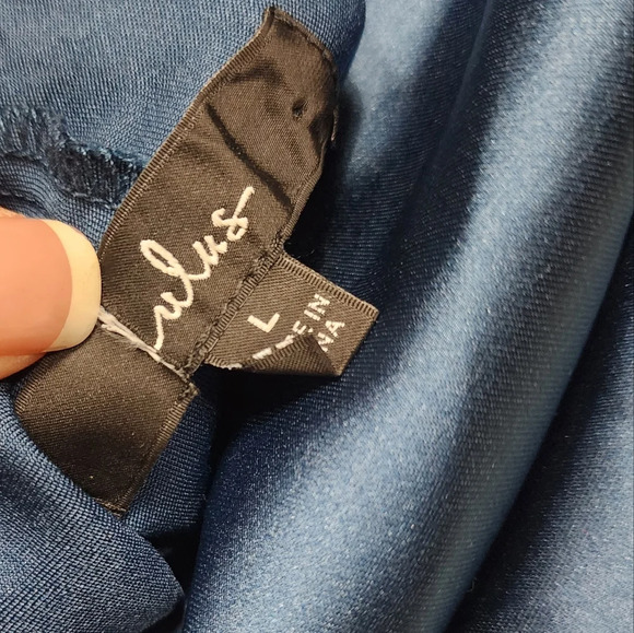 Lulus Captivating Presence Dark Teal Satin Cowl Back Maxi Dress L Wedding Party - Picture 10 of 10